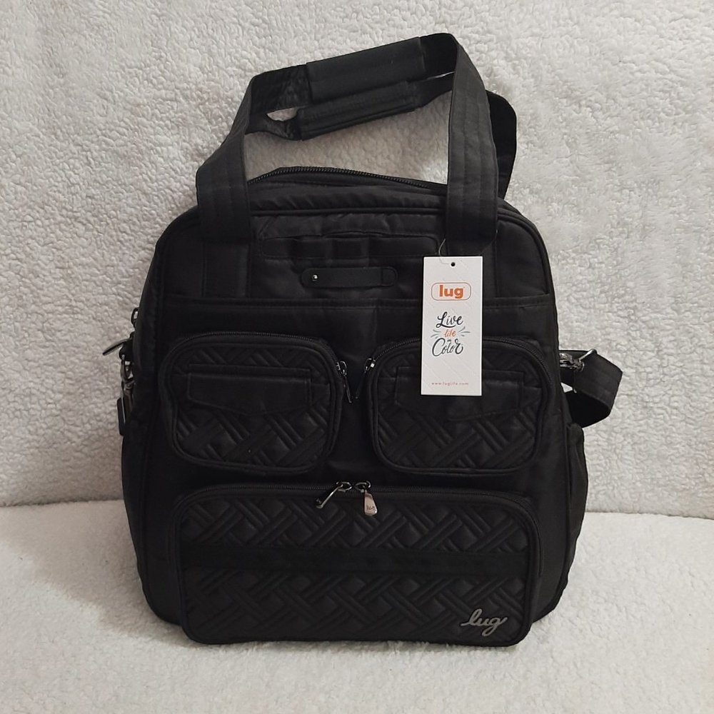 Lug Puddle Jumper LE Convertible Tote Bag (Midnight Black)